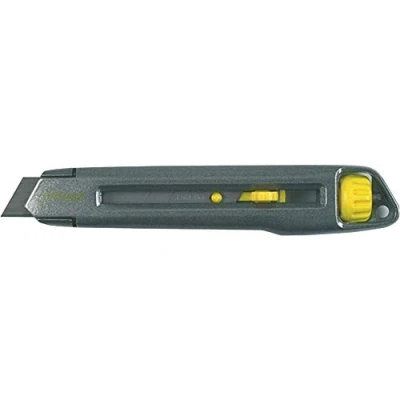 Abbildung von STANLEY® Interlock® Messer mit 18 mm Wellenschliff, rutschfest und ergonomisch geformt