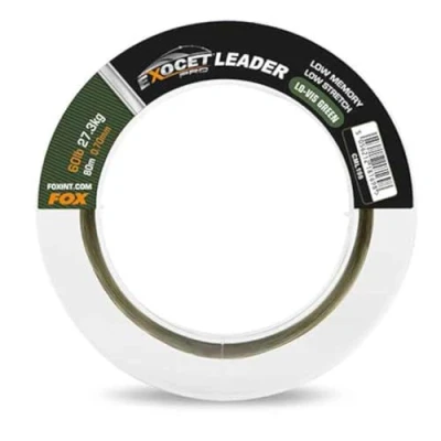 Abbildung von Fox Exocet Pro Low vis Green Leader 0,70mm 60lb 80m Vorfachschnur, Vorfachmaterial, Angelschnur