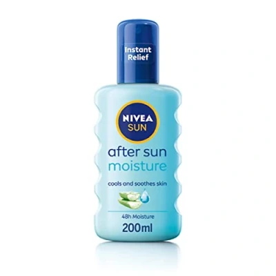 Abbildung von NIVEA After Sun Spray Pflegespray 200 ml, mit Bio Aloe Vera und Hyaluron, 48h Feuchtigkeitsspendend, 1 tlg., &amp; Beruhigend, Schnelleinziehend ohne Fettgefühl