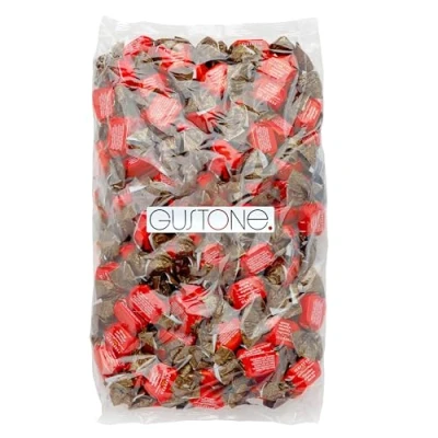 Abbildung von GUSTONE. Perfetto Cioccolato al latte con Nocciole 100 Stück je 10g Antica Torroneria Piemontese Vollmilchschokolade mit Haselnüssen 1kg Großpackung als Geschenk