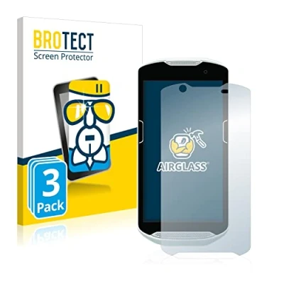 Abbildung von BROTECT Schutzglas für Zebra TC52 (3 Stück) Schutzfolie Panzer Folie Glas [Extrem Kratzfest 9H, Anti Fingerprint, Ultra Transparent]