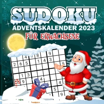 Abbildung von Sudoku Adventskalender für Erwachsene: Weihnachtskalender 2023 mit Sudokus von leicht bis Schwer Männer und Frauen