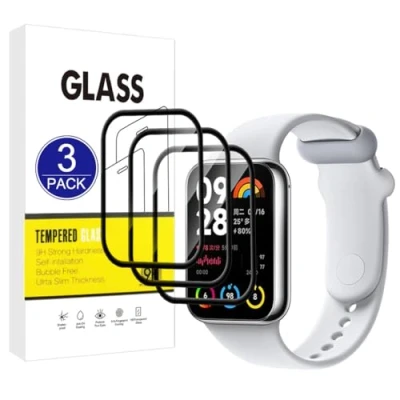 Abbildung von X Dision [3 Stück] Displayschutzfolie kompatibel mit Xiaomi Band 8 Pro,[Kratzfest, High Definition][3D Curved Full Cover] Schutzfolie für Pro
