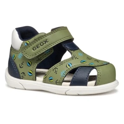 Abbildung von Geox Riemensandalette für Kinder, Größe: 19, Pistachio navy Kunststoff