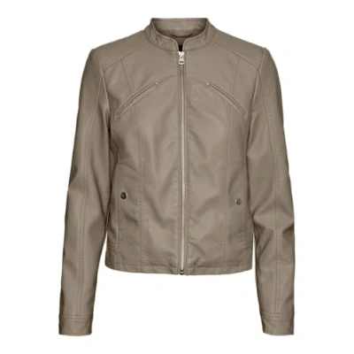 Abbildung von VERO MODA Damen Vmfavodona Coated Jacket Noos Kurzjacke, Silver Mink, L
