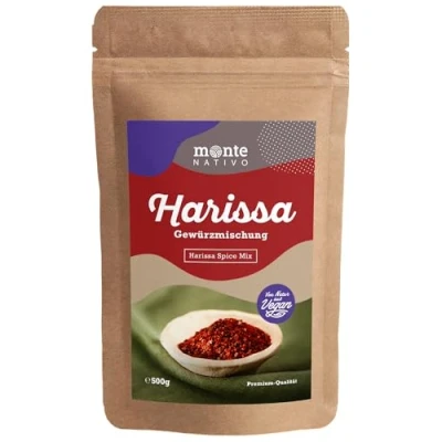 Abbildung von Harissa Monte Nativo (500g) Schonend getrocknetes Gewürz Aromatische und leckere Gewürzmischung ideal zum Kochen Gewürzmix