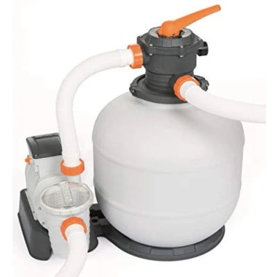 Abbildung von Bestway Flowclear Sandfilteranlage mit ChemConnect und Zeitschaltuhr 7,571 l/h