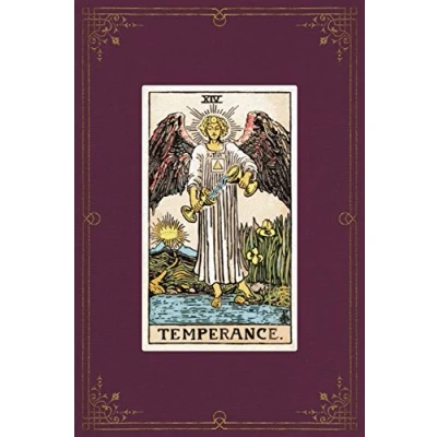 Abbildung von Temperance: 120 Blank Lined Pages, 6 X 9 College Ruled Notebook, Temperance Tarot Card Antique Vintage Style Journal, Diary, Notebook (Tarot ... Notebooks, Band 1)