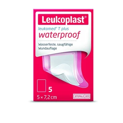 Abbildung von Leukomed® T plus von Leukoplast®, wasserdichter Folienverband, 5 x 7,2 cm, Stück, besonders flexibel