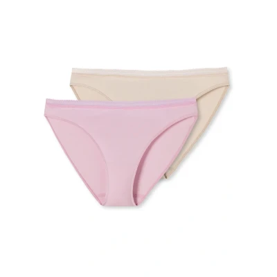 Abbildung von Schiesser 2PACK RIO Slip, Damen, Größe: 48, Sand rosa