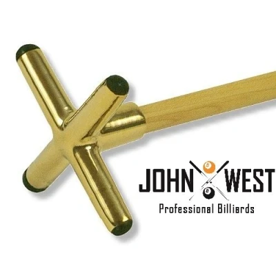 Abbildung von John West Billard Queuebrücke Messing Kreuz