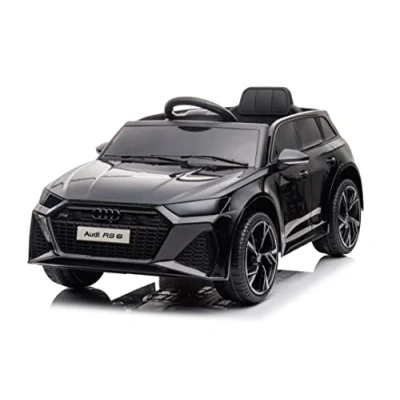 Abbildung von Audi RS6 Kinder elektroauto Schwarz