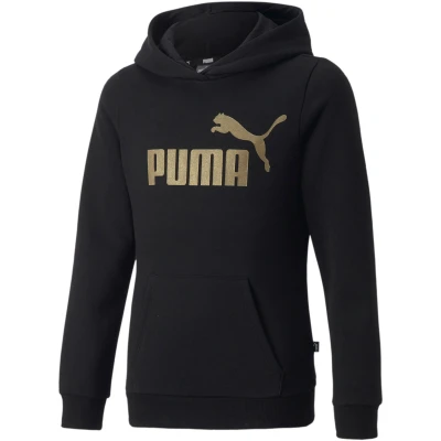 Abbildung von Puma LOGO Hoodie Unisex Kapuzenpullover für Kinder, Größe: 176, black