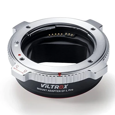 Abbildung von VILTROX EF L Pro Objektivadapter Autofokus kompatibel mit EF/EF S Objektiv auf Mount Kamera Leica SL2/Lumix S1 S1H S5/Sigma