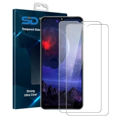 Abbildung von SDTEK *2 Pack Schutzglas für Samsung Galaxy A15, Glasfolie Hartglas Tempered Glass Screen Protector Schutzfolie Displayschutzglas