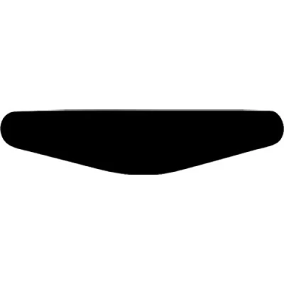 Abbildung von Decus Shop Play Station PS4 Lightbar Sticker Aufkleber Blank (schwarz)