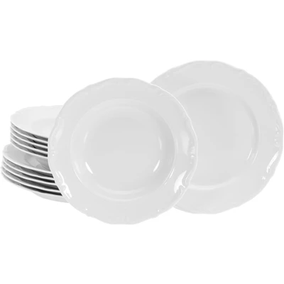 Abbildung von CreaTable Tafelservice &quot;Geschirr Set Maria Theresia&quot;, (Set, 12 tlg., Teller für 6 Personen), Geschirr, Set, weiß, Teile, Personen