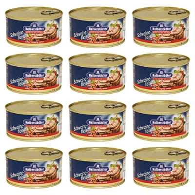 Abbildung von 12er Pack Halberstädter Schweinefleisch im eigenen Saft (12 x 300 g)