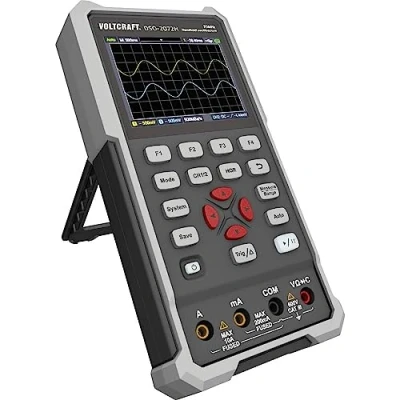 Abbildung von VOLTCRAFT Spannungsprüfer DSO 2072H Hand Oszilloskop 70 MHz 2 Kanal 250 MSa/s 8 kpts, (DSO 2072H)