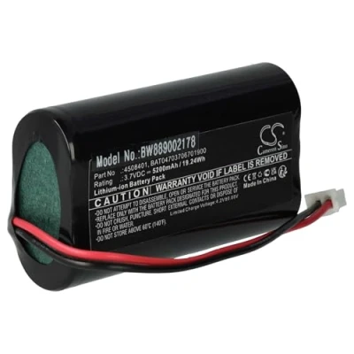 Abbildung von vhbw Akku Ersatz für BAT04703706701900, 4508401 Tischlampe, Nachttischlampe (5200 mAh, 3,7 V, Li Ion)