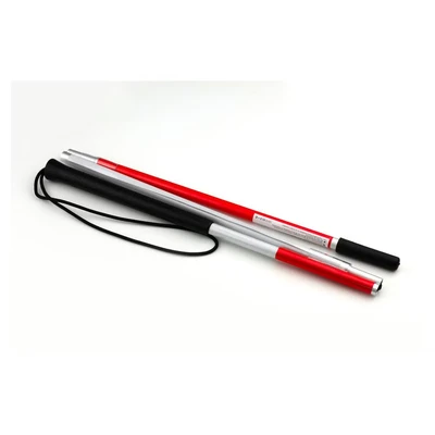 Abbildung von Sundo Homecare Gehstock Blindenstock Taststock faltbar 4 gliedrig, 115 cm Faltstock W,