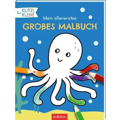 Abbildung von Mein allererstes großes Malbuch: Ausmalvorlagen für Klitzkleine ab 1 Jahr