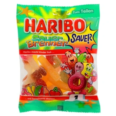 Abbildung von Haribo Sauer Brenner saure Fruchtgummis, 17er Pack (17 x 160g)