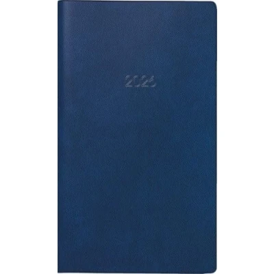 Abbildung von BRUNNEN Taschenkalender Modell 740 (2025), 2 Seiten = 1 Monat, A6, Kunststoff Einband, dunkelblau