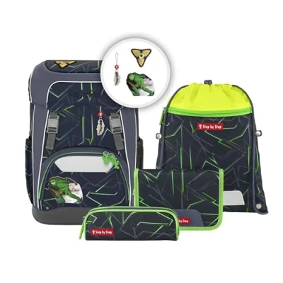 Abbildung von Step by Giant Set 5TLG Schulranzen für Kinder, Größe: One Size, Ninja kimo