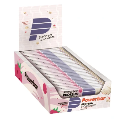 Abbildung von Powerbar Protein Plus mit L Carnitine Raspberry Yoghurt 30x35g Riegel Magnesium, Calcium&amp;L kollagenfrei