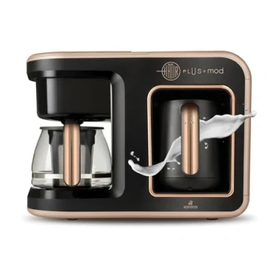 Abbildung von Karaca Espressomaschine Hatır Plus Mod 5 in 1 Essential Turkische Filter Kaffeemaschine Rosie Braun, 1385W