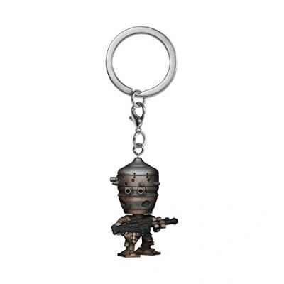 Abbildung von Funko Pop! Keychain: Star Wars: The Mandalorian Coconut IG 11 Neuartiger Schlüsselanhänger Vinyl Minifigur Zum Sammeln Strumpffüller Geschenkidee Offizielle Handelswaren TV Fans