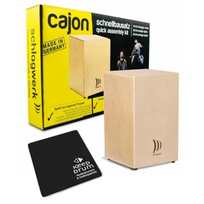 Abbildung von Schlagwerk CBA20S Cajon Schnell Bausatz Montageset + keepdrum Sitzpad