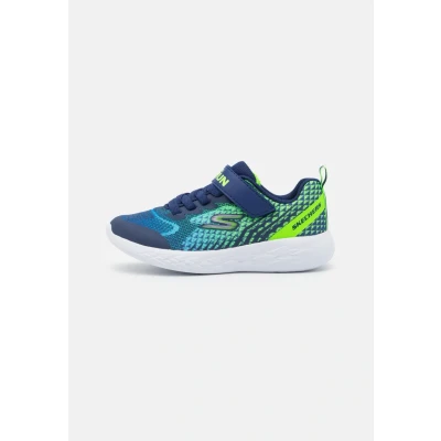 Abbildung von Skechers Performance GO RUN 600 Baxtux Unisex Laufschuh Straße für Kinder, Größe: 29, Navy/lime Schuhe