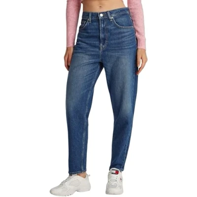 Abbildung von Tommy Jeans MOM Relaxed Fit, Damen, Größe: 33x28, Dark blue