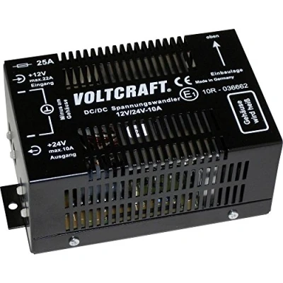 Abbildung von Voltcraft 12/10 DC/DC Wandler 12 V/DC 24 V/DC/10 A 240 W