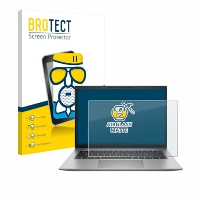 Abbildung von BROTECT Entspiegelungs Schutzglas für HP Zbook Firefly 14 G10 Schutz Folie Panzerfolie Glas Matt [Extrem Kratzfest 9H, Anti Reflex, Fingerprint]