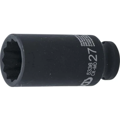 Abbildung von BGS 5336 Kraft Steckschlüssel Einsatz Zwölfkant, tief Antrieb Innenvierkant 12,5 mm (1/2&quot;) SW 27