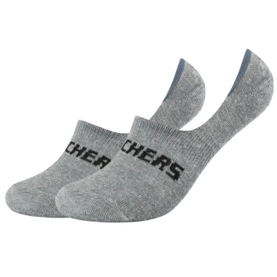 Abbildung von Skechers Socks Herren SK44008 Füßlinge, Grau (Light Grey Melange 9300), (Herstellergröße: 43/46) (2er Pack)