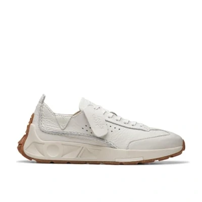 Abbildung von Clarks Originals Speed Sportlicher Schnürer, Damen, Größe: 40, Weiß Leder