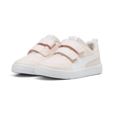 Abbildung von Puma Courtflex V3 Unisex Laufschuh Wettkampf für Kinder, Größe: 29, Island pink/white Schuhe