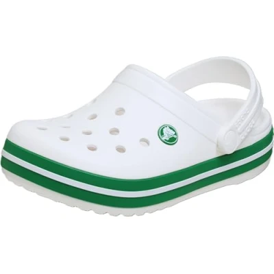 Abbildung von Crocs Unisex Kinder Crocband Clog T Clog, White/Green Ivy, 22/23 EU