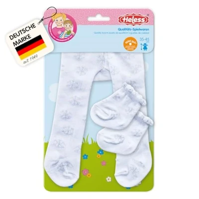 Abbildung von Puppen Strumpfhose mit S&ouml;ckchen Eiskristalle, Gr. 35 45 cm