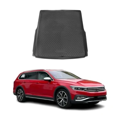 Abbildung von OMAC Kofferraummatte Kofferraumwanne kompatibel mit VW Passat B8 Variant 2014 2021 Gummi TPE