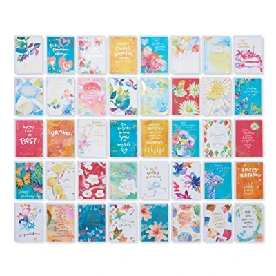 Abbildung von American Greetings Kathy Davis Designs Karten Set für alle Anlässe, 40 Stück