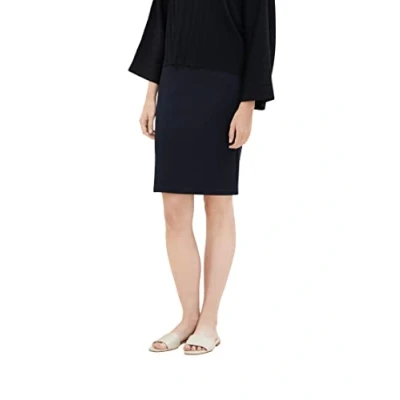 Abbildung von TOM Tailor Basic Bleistiftrock, Damen, Größe: 38, Sky captain blue