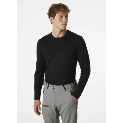 Abbildung von Helly Hansen Men Merino Crew Black Größe Xl
