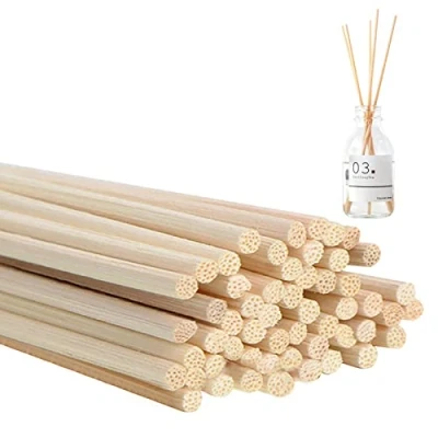 Abbildung von ANDSHUAI 50 Stück Duftstäbchen,duftstäbchen Nachfüller,Holzstäbchen für Raumduft,Diffuser Stäbchen,Faser Diffuser Sticks,Raumduft Stäbchen,Stäbchen Raumduft,Holzfarbe (19cm*3mm)