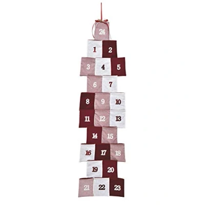 Abbildung von Spetebo befüllbarer Adventskalender mit 24 Taschen zum hängen (Set, 1 tlg), Befüllen