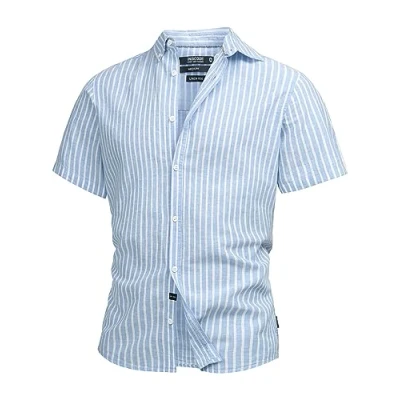Abbildung von Indicode Jeans Kurzarm Inbravida Hemd, Herren, Größe: XL, Moonlight